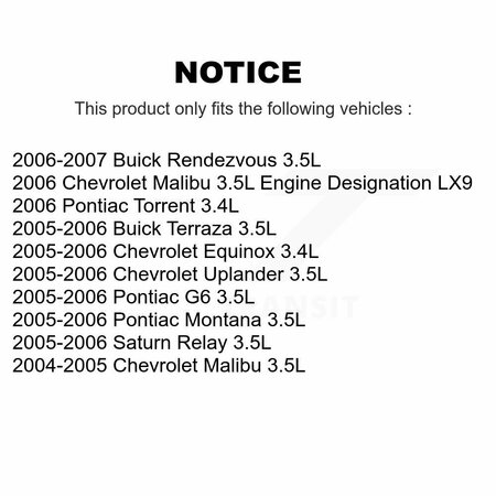Mpulse Engine Crankshaft Position Sensor For Chevrolet Malibu Pontiac Equinox G6 Buick Torrent SEN-2CRK0311